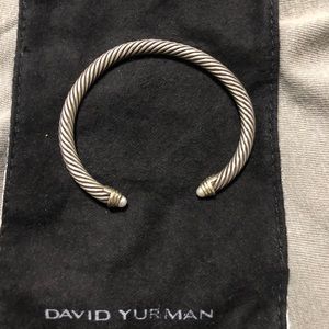 David Yurman Cable Cuff Pearl Bracelet